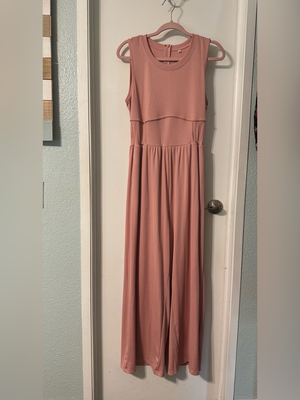 Sleeveless Pink Jumpsuit